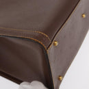 GUCCI Bamboo Tote Bag Leather Brown Gold 002 2865 0260 Auth 170330-10