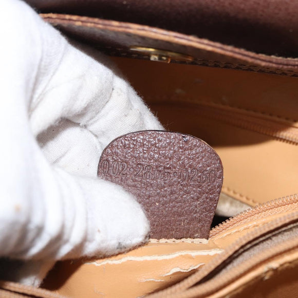 GUCCI Bamboo Tote Bag Leather Brown Gold 002 2865 0260 Auth 170330