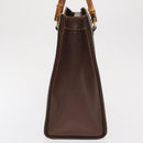 GUCCI Bamboo Tote Bag Leather Brown Gold 002 2865 0260 Auth 170330-4
