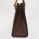 GUCCI Bamboo Tote Bag Leather Brown Gold 002 2865 0260 Auth 170330-5