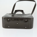 GUCCI Hand Bag Patent leather 2way Brown Silver 000 1013 0504 Auth 170344-11