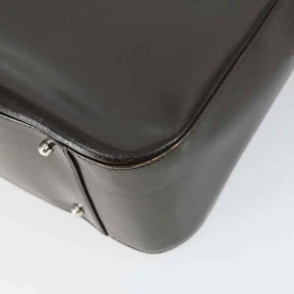 GUCCI Hand Bag Patent leather 2way Brown Silver 000 1013 0504 Auth 170344
