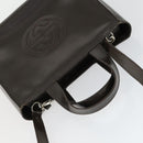 GUCCI Hand Bag Patent leather 2way Brown Silver 000 1013 0504 Auth 170344-6