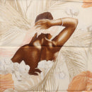 HERMES Carre 90 Scarf ""TURBANS DES REINES"" Silk Beige Auth 170357V-20