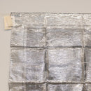 HERMES Carregram 70 Scarf ""EX LIBRIS"" Silk Silver Auth 170361-2