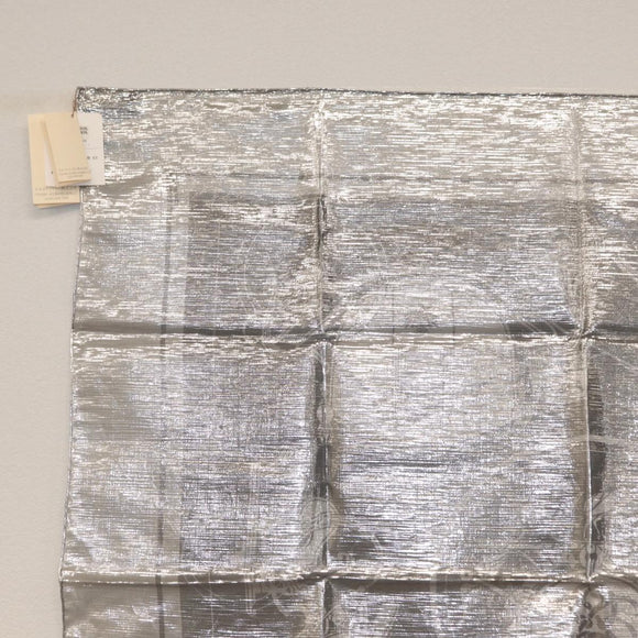 HERMES Carregram 70 Scarf ""EX LIBRIS"" Silk Silver Auth 170361