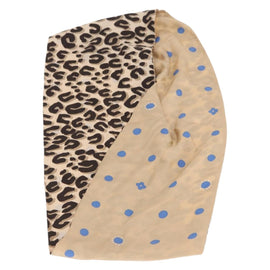 LOUIS VUITTON Leopard Scarf Silk Beige LV Auth 170365 - 0