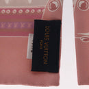 LOUIS VUITTON Monogram Bandeau Animal Scarf Silk Pink M70702 LV Auth 170366-14