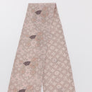 LOUIS VUITTON Monogram Bandeau Animal Scarf Silk Pink M70702 LV Auth 170366-5