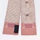 LOUIS VUITTON Monogram Bandeau Animal Scarf Silk Pink M70702 LV Auth 170366-7
