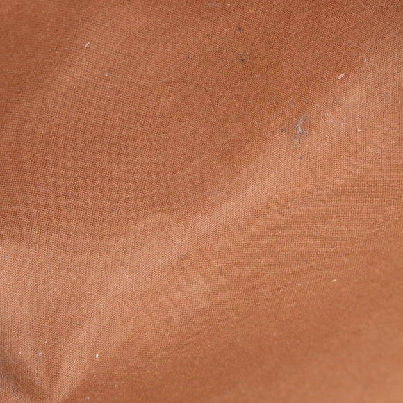 CELINE Macadam Canvas Tote Bag PVC Leather Brown Gold Auth 170367