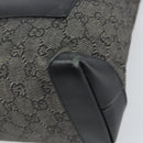 GUCCI GG Canvas Tote Bag Black Silver 28893 Auth 170369-9