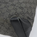 GUCCI GG Canvas Tote Bag Black Silver 28893 Auth 170369-15