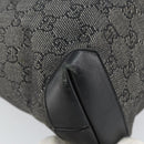 GUCCI GG Canvas Tote Bag Black Silver 28893 Auth 170369-16