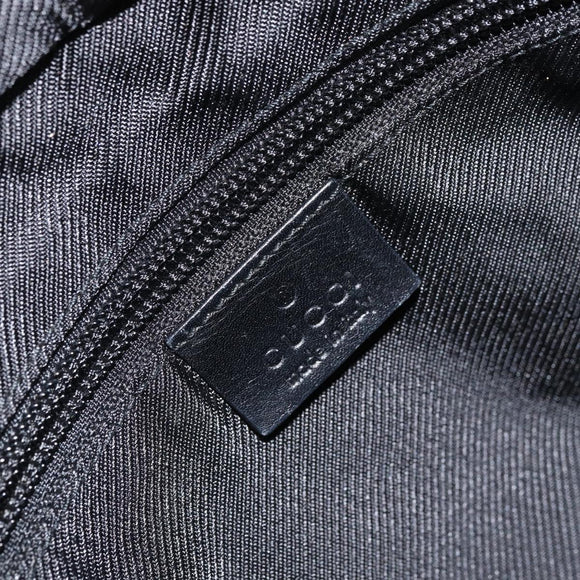 GUCCI GG Canvas Tote Bag Black Silver 28893 Auth 170369