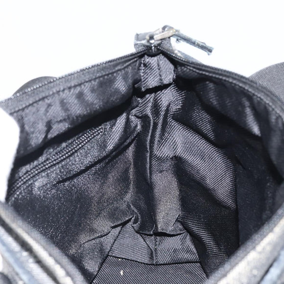 GUCCI GG Canvas Tote Bag Black Silver 28893 Auth 170369