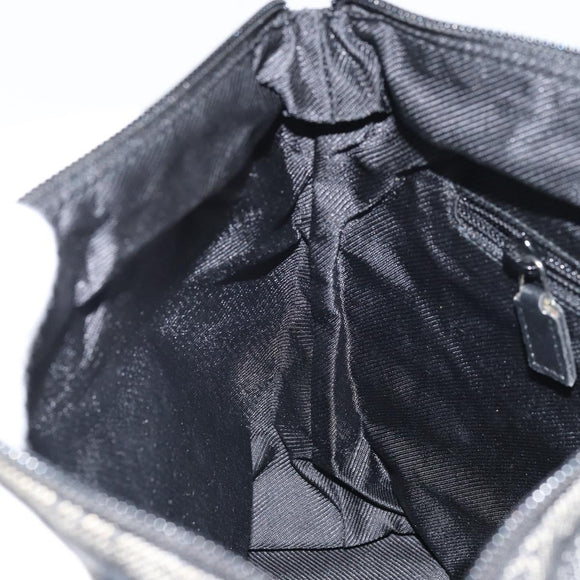 GUCCI GG Canvas Tote Bag Black Silver 28893 Auth 170369