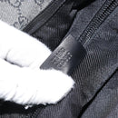 GUCCI GG Canvas Tote Bag Black Silver 28893 Auth 170369-12