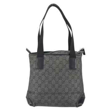 GUCCI GG Canvas Tote Bag Black Silver 28893 Auth 170369 - 0