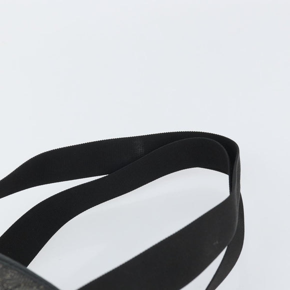 GUCCI GG Canvas Tote Bag Black Silver 28893 Auth 170369