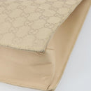 GUCCI GG Canvas Tote Bag Beige Silver 002 1053 Auth 170373-9
