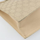 GUCCI GG Canvas Tote Bag Beige Silver 002 1053 Auth 170373-14
