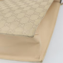 GUCCI GG Canvas Tote Bag Beige Silver 002 1053 Auth 170373-15