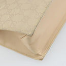 GUCCI GG Canvas Tote Bag Beige Silver 002 1053 Auth 170373-16