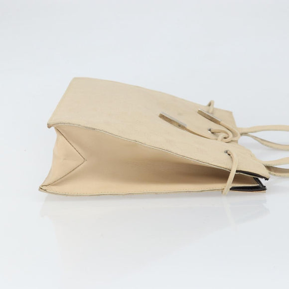 GUCCI GG Canvas Tote Bag Beige Silver 002 1053 Auth 170373