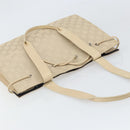GUCCI GG Canvas Tote Bag Beige Silver 002 1053 Auth 170373-6