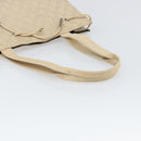GUCCI GG Canvas Tote Bag Beige Silver 002 1053 Auth 170373-7