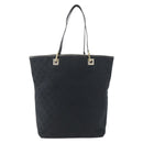 GUCCI GG Canvas Tote Bag Black Gold 002 1098 1705 Auth 170374-13