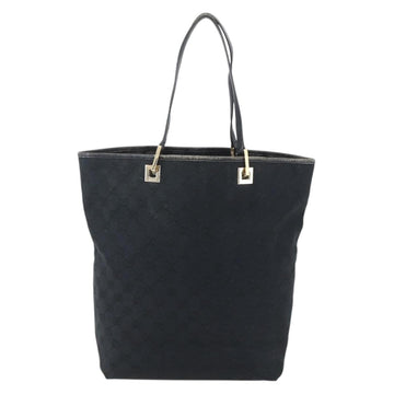 GUCCI GG Canvas Tote Bag Black Gold 002 1098 1705 Auth 170374 - 0