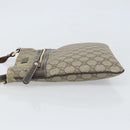 GUCCI GG Supreme Shoulder Bag PVC Beige Gold 295257 Auth 170375-4