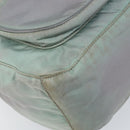 PRADA Shoulder Bag Nylon Gray Silver Auth 170376-14