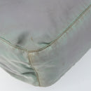 PRADA Shoulder Bag Nylon Gray Silver Auth 170376-16