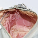 PRADA Shoulder Bag Nylon Gray Silver Auth 170376-21