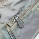 PRADA Shoulder Bag Nylon Gray Silver Auth 170376-25