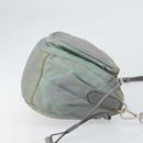PRADA Shoulder Bag Nylon Gray Silver Auth 170376-3