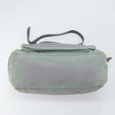 PRADA Shoulder Bag Nylon Gray Silver Auth 170376-5