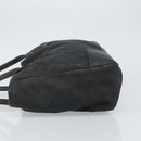 GUCCI GG Canvas Web Sherry Line Tote Bag Black Silver Red 293592 Auth 170377-4