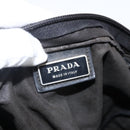 PRADA Shoulder Bag Nylon Black Silver Auth 170378-19