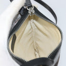 BVLGARI Logo Mania Shoulder Bag Canvas Black Silver Auth 170379-18