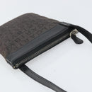 BVLGARI Logo Mania Shoulder Bag Canvas Black Silver Auth 170379-6