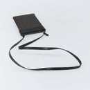 BVLGARI Logo Mania Shoulder Bag Canvas Black Silver Auth 170379-7
