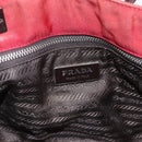 PRADA Hand Bag Nylon Red Silver Auth 170383-18