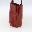 PRADA Hand Bag Nylon Red Silver Auth 170383-4