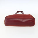 PRADA Hand Bag Nylon Red Silver Auth 170383-5