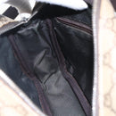 GUCCI GG Supreme Shoulder Bag PVC Beige Silver Auth 170385-18