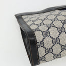 GUCCI GG Supreme Sherry Line Clutch Bag PVC Navy Red Auth 170386-9